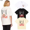 Herren-T-Shirt Rhude Designer-Strandstil und Damen-Sommermode-T-Shirt Baumwolldruck Street Casual Brief Kurzarm Oqqz Oqqz