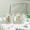 Verres à vin Mahjong Tasse en verre créative résistante aux hautes températures tasses personnalisées avec poignée pour l'eau lait café tasses de petit déjeuner maison