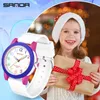 Relojes SANDA para mujer, reloj de pulsera de cuarzo analógico de silicona a la moda, deportes de béisbol, reloj informal resistente al agua para niño y niña, regalos para niños 240226