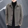 Männer Jacken Hohe Qualität 2024 Frühling Herbst Mode Einfarbig Wollmantel Casual Plus Große Größe Klassische Jacke Kleidung