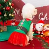 Hundkläder jul husdjur klädklänningar katt mesh klänning valp grossistkläder för små hundar chihuahua