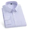 2024 Plus Große Größe S-8XL Herren Casual Business Langarm Hemd Klassische Plaid Gestreiften Männlichen Sozialen Kleid Übergroßen Shirts 240306