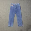 Jeans Uomo Designer Pantaloni Giacca Demin Capris attillati Pantaloncini di jeans Pantaloni Aggiungi pile Addensare Pantaloni jeans dimagranti caldi Set di pezzi di stampa ricamati