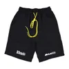 Été Rhude x Mclaren Co marque Shorts haute rue broderie sport ample Capris mode masculine