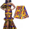 Africa Ankara Kente Batik Fabric Real Wax Pagne 100% bomullskvalitet Afrikansk stärkad Tissu Sying för klädhantverk DIY T200810238T
