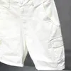 Pantalones cortos de mezclilla de diseñador para hombre de lujo lavados coreanos Pantalones cortos de mezclilla para verano Novio Estiramiento Pantalones cortos de algodón de carga blancos rectos 240306