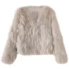 Fox Grass New 2024 For Women's Winter Haining Youth Fur Small Short Coat 6709