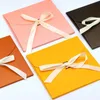 20pcs Pearl Paper Envelope With Ribbon Scarf Panties Packing Thickened Westernstyle Bow Knot Gift Box 240226