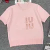 女性TシャツデザイナーTシャツレディースファッションレターグラフィックティーニットセータープルオーバー半袖トップス