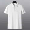 Polo da uomo MLSHP Polo estiva in cotone Manica corta di alta qualità Tinta unita Business Casual T-shirt da uomo Moda Uomo Tees