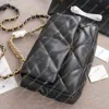 Ladies Fashion Casual Designe Luxury 19 Bag Lambskin Chain Bag Shoulder Bag Crossbody TOTE Handbag Top Mirror Quality AS1160 AS1161 AS1162 3 Size Purse Pouch