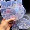 100pcs kawaiiネイルチャームセットかわいいピンクの漫画アクセサリー装飾用品のネイルアートラインストーン