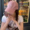 Koreanische rosa Schleife Band Hut Damen Frühling Sommer koreanische Mode vielseitige Baseball Hut Ente Zunge Hut Y2k Mädchen 240227
