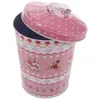 Storage Bottles Container Tinplate Bucket Trash Can With Lid Containers For Food Candy Snack Tins