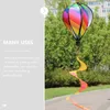 Tuindecoratie Hangende Ballon Spinners Zomer Lucht Windstrips Pailletten Effen Kleur Windmolen Roterende Kleurrijke Decoratie 2 stuks