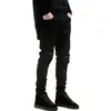 Streetwear Herren Schwarz Skinny Denim Hosen Männer Mode Hohe Qualität Sim Fit Jeans Hosen Für 240227
