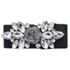 Belts Women Wedding Party Fashion Luxury Floral Buckle Rhinestone Elastic Wide Clinch Belt Waistband293q