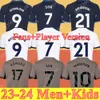 Tottenham 23 24 KANE SON RICHARLISON Soccer Jerseys SPURS PORRO KULUSEVSKI HOJBJERG Away PERISIC DANJUMA ROMERO Football Kit Shirt BENTANCUR Men Kids Set