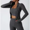 Lu Align Pant Pant Lu Align Pant Lemon Zip-up Yoga Top Women Full Gym Workout Running Jackets With Thumb Holes Stretchy Montered Long Sleeve