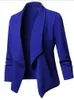 Femmes Slim Blazers surdimensionné S-5XL 12 couleurs femme solide à manches longues affaires vêtements de travail Cardigans ZC545 240223