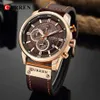 CURREN 8291 Luxe Merk Mannen Analoge Digitale Lederen Sport Horloges heren Militaire Horloge Man Quartz Klok Relogio Masculi242d