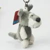 Porte-clés spécial chien classique modèle 3D, porte-clés en peluche, poupée douce, cadeau pour amoureux