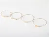 Bangle 4pcs/مجموعة الأزياء قرون ندفة الثلج للنساء البوهيمي المجوهرات المعدنية الهدية عيد الحب هدية