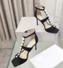 Elegant New Pearl High Heel Sandals Designer Square Head Open Toe Fashion Shallow Mouth Sexy Wedding Shoes Women's Single Shoes