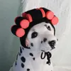 Cão vestuário traje de cabelo cosplay perucas chapéu confortável acessórios de festa engraçado animal de estimação gato tricô para gatos cães