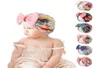 Baby Turban Cap India039S Hat Tryckt pannband Bow Knot pannband Soft Cotton Headwraps Stretchy Hair Bands Barn Girls Fash9024297