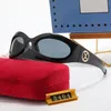 Oval lens güneş gözlüğü moda tasarımcısı güneş gözlüğü kadınlar erkekler retro güneş cam gözlük adumbral 4 renk seçeneği çok yönlü ourdoor gözlük207o