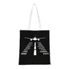 Borse per la spesa Alfabeto fonetico personalizzato Pilot Airplane Canvas Donna Generi alimentari portatili Aviation Plane Fighter Tote Shopper