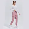 Lu Gunched Feet Cargo Casual Pants Women's Summer Ny avslappnad bekväma avslappnade byxor stora sportbyxor Kvinnor