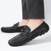 Zapatos Casuales Verano Hombres Split Cuero Mocasines para Hombre Vestido Formal Mocasines Resbalón En Hombre Barco Conducción