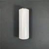 Almacén de EE. UU. Vaso mate de sublimación de 20 oz con espacios en blanco de paja Botella de agua con aislamiento al vacío de doble pared de acero inoxidable recto U235V