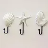 Wall Hook Sea Beach Conch Clothes Rack Practical Multifunktionell förvaring Ocean Hanger Clothing Home Decor 240305