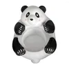 Kerzenhalter, Panda-Halter, Gips, niedlicher Tischaufsatz, Cartoon-Ambiente-Dekoration, multifunktional, für Desktop-Schlafzimmer