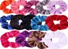 Scrunchies włosy aksamitne elastyczne opaski do włosów Scrunky Hair Ties liny scrunchie dla kobiet lub dziewcząt akcesoria 5867366