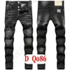 Mens Jeans Luxury Italy Designer Denim Jeans Men Embroidery Pants DQ2086 Fashion Wear-Holes splash-ink stamp Trousers Motorcycle riding Clothing US28-42/EU44-58