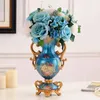 Vases Européen Lagre Résine Vase Artificielle Fleur Ensemble Décor Maison Salon Table Mobilier Décoration Artisanat Bureau Figurines Art