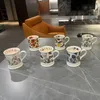 Caffettiere tazza creativa tazza di ceramica tazza per la colazione latte tè succo di frutta coppia tazza di pittura olio artistico bevande bevande