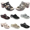 2024 Summer Women Shoes Sandaler Low Heels Mesh Surface Leisure Mom Black White Red Green Large Size 36-42 O13-1 GAI