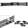 Bracelets de montre Chaîne de montre en céramique poire 22mm 24mm bracelet en céramique noire bracelet brillant et mat pour AR1451262M