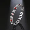 Pulseira de designer para mulheres homens moda luxo trevo de quatro folhas pulseiras de jóias 18k rosegold titânio diamante pulseiras de unhas para mulheres presentes de feriado