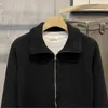 Suéteres masculinos homem roupas preto jaqueta de colarinho cardigan de malha para homens zíper casaco zip-up grande tamanho velho estilo coreano overfit s