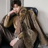 Men's Suits Winter Korean Imitation Raccoon Fur Coats Streetwear Mink Overcoat Keep Warm Clothes Handsome Tide Fashion Casual Jackets