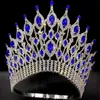 Miss Universe Wedding Crown Queen Rhinestone Tiara Party Stage Show Hair Jewelry for Pageant 240305