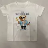 Crianças Camisetas Urso Mulheres Mens Designer Polo Camisetas Bebê Algodão Meninos Meninas Verão Estilista Roupas Tops Crianças Juventude Criança Manga Curta Tees Family Outfits