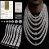 20mm Miami Cuban Link Chain 925 Sterling Silver Big Round Gold Plated Hiphop Vvs Moissanite