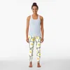 Active Pants Fried Eggs On Gray Background Leggings Sportswear Gym Jogger Leginsy Push Up Womens